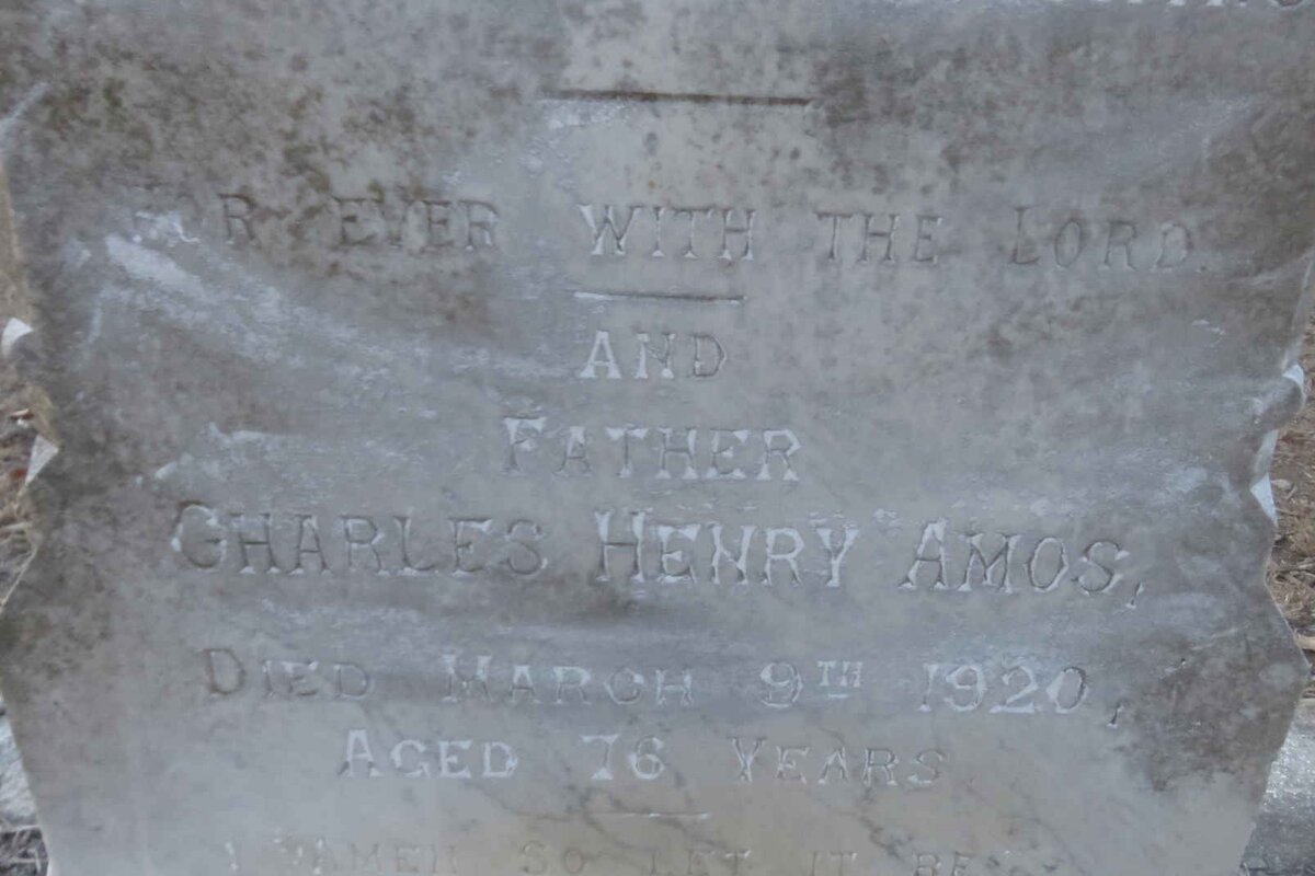 AMOS Charles Henry -1920 &amp; Emma Esther -1915 