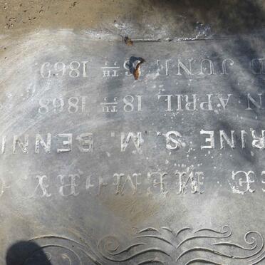 BENNIE Catherine S.M. 1868-1869 