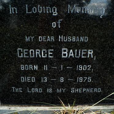 BAUER George Bauer 1902-1975