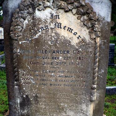 CAIRNS James  Alexander 1825-1904 &amp; Eva Catherine Letitia POTGIETER -1919