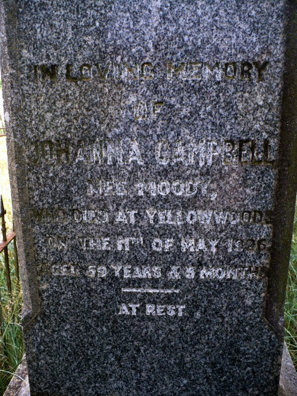 CAMPBELL Johanna nee MOODY -1926