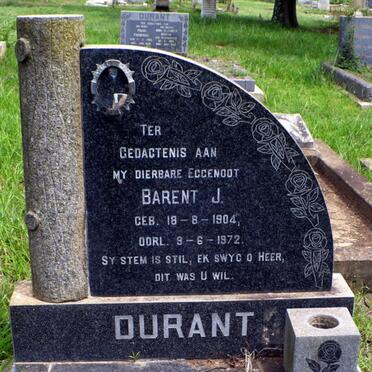 DURANT Barent J. 1904-1972