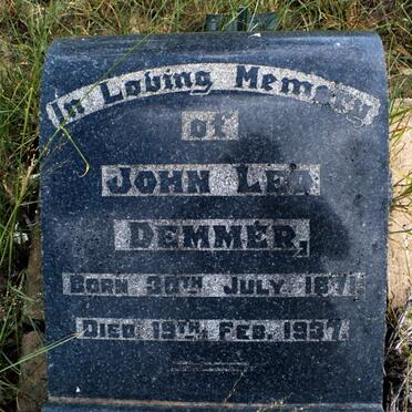 DEMMER John Leo 1871-1937