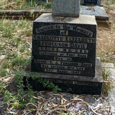 DAVIE Charlotte Elizabeth, Ferguson -1943