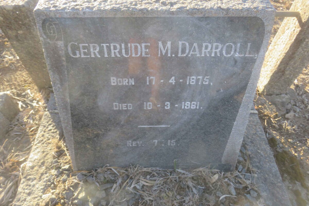 DARROLL Gertrude M. 1875-1961