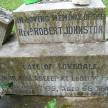 JOHNSTON Robert  -1895