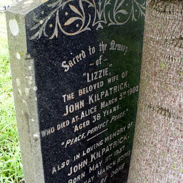 KILPATRICK John 1857-1912 &amp; Lizzie -1902