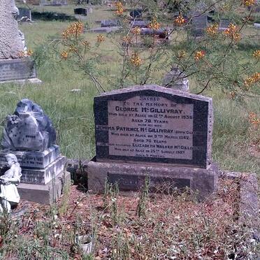 McGILLIVRAY George -1938 &amp; Jemima Patience GARDENER -1942 :: McGILLIVRAY Elizabeth Walker -1907