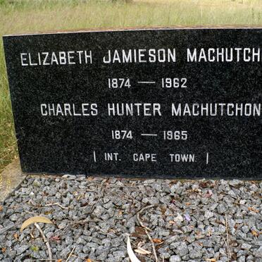 MACHUTCHON Charles Hunter 1874-1965 &amp; Elizabeth Jamieson 1874-1962