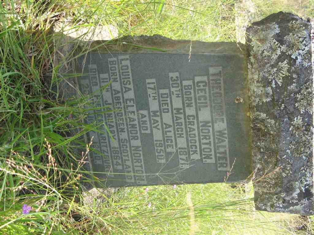 NORTON Theodore Walter Cecil 1871-1950 &amp; Louisa Eleanor 1864-1960