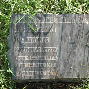PETZER Johannes Marthinus 1878-1912