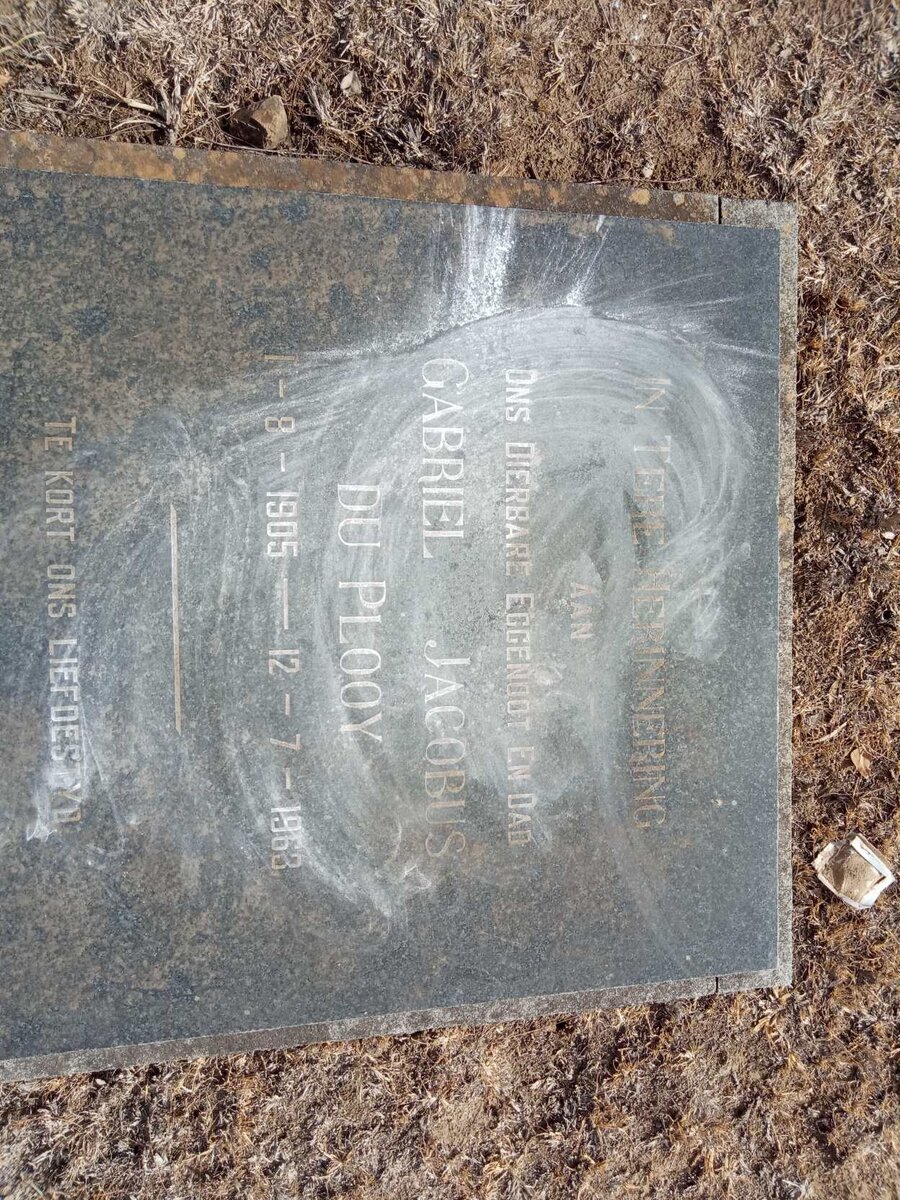 PLOOY Gabriel Jacobus, du 1905-1963