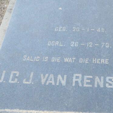 RENSBURG J.G.J., van 1949-1973