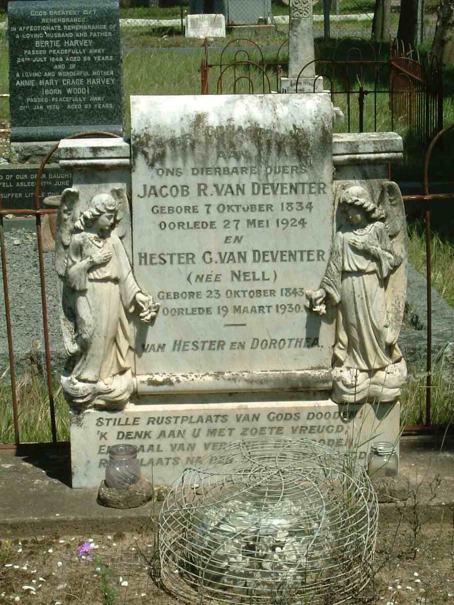 DEVENTER Jacob R., van 1834-1924 &amp; Hester G. NELL 1843-1930