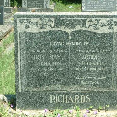 RICHARDS Arthur P. -1950 &amp; Iris May -1961