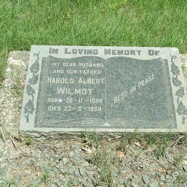 WILMOT Harold Albert 1896-1959