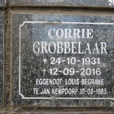 GROBBELAAR Corrie 1931-2016