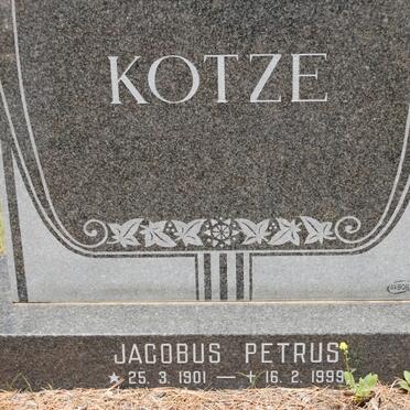 KOTZE Jacobus Petrus 1901-1999