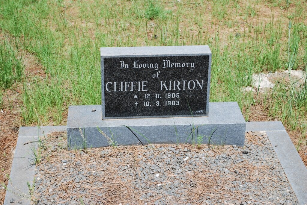 KIRTON Cliffie 1905-1983