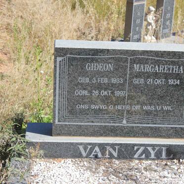 ZYL Gideon, van 1933-1997 &amp; Margaretha 1934-