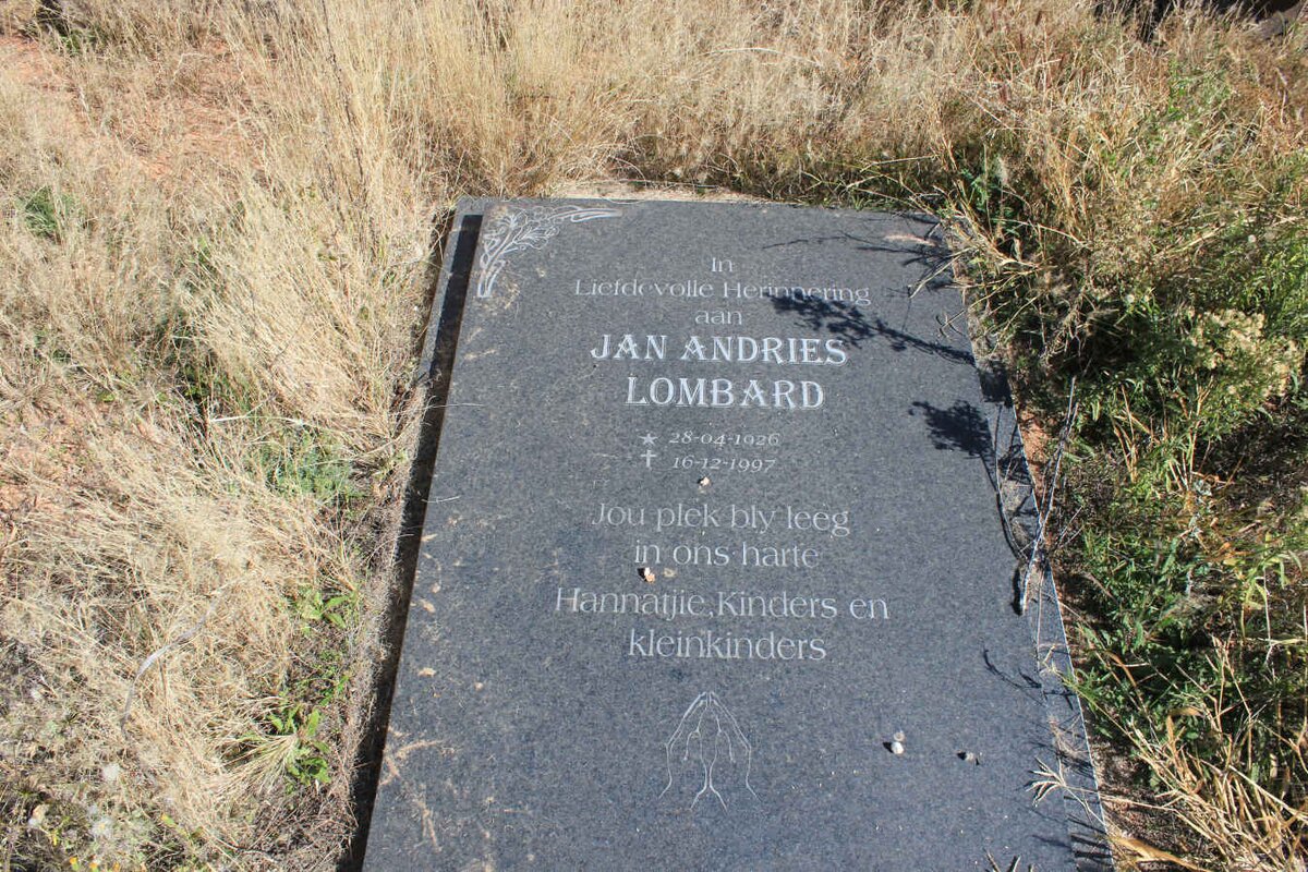 LOMBARD Jan Andries 1926-1997