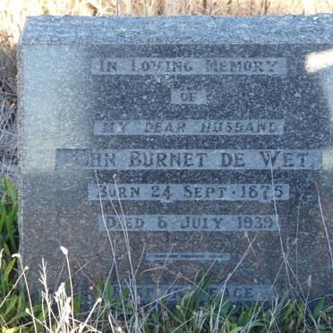 WET John Burnet, de 1875-1939