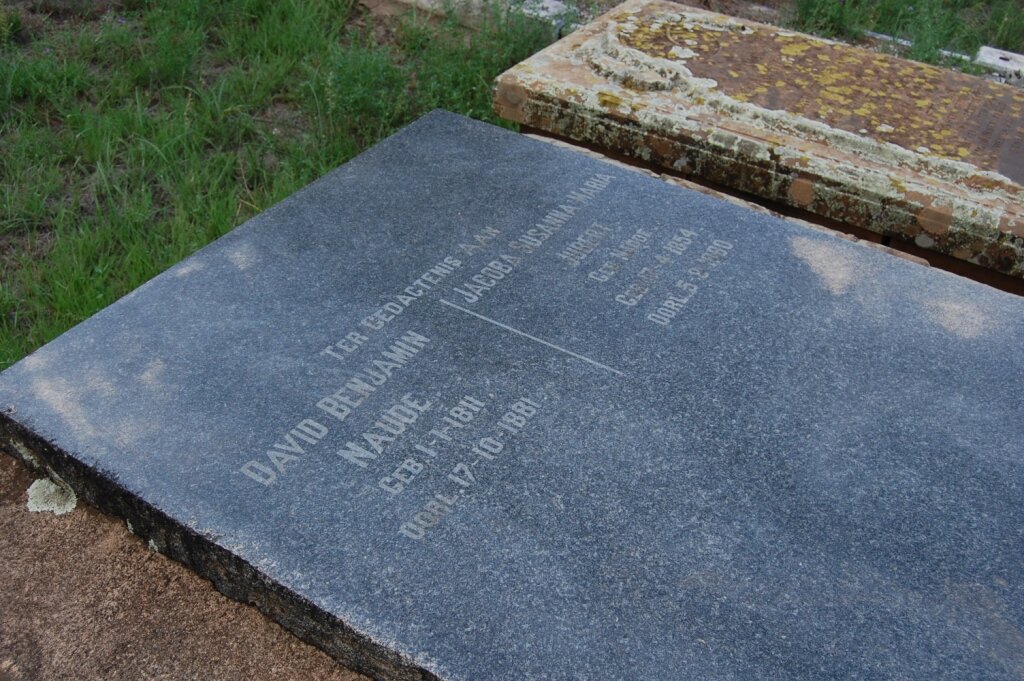 NAUDE David Benjamin 1811-1881 :: JOUBERT Jacoba Susanna Maria nee NAUDE 1854-1890