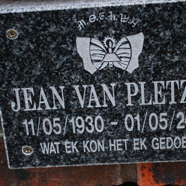 PLETZEN Jean, van 1930-2007