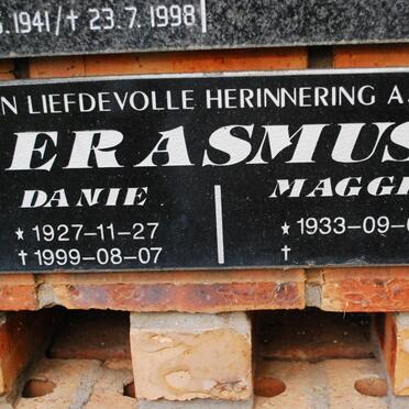 ERASMUS Danie 1927-1999 &amp; Maggie 1933-