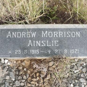 AINSLIE Andrew Morrison 1915-1921