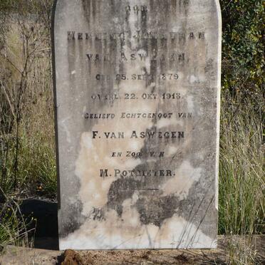 ASWEGEN Henning Jonathan, van 1879-1918