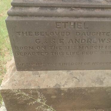 ANDREWS Ethel 1879-1882
