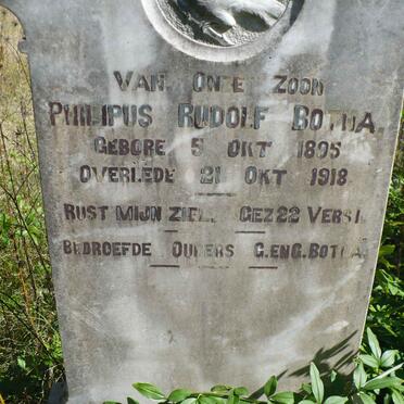 BOTHA Philipus Rudolf 1895-1918