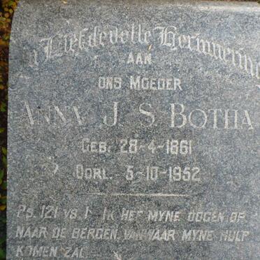 BOTHA Anna J.S. 1861-1952