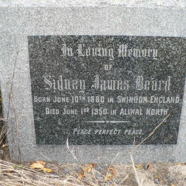 BEARD Sidney James 1880-1950