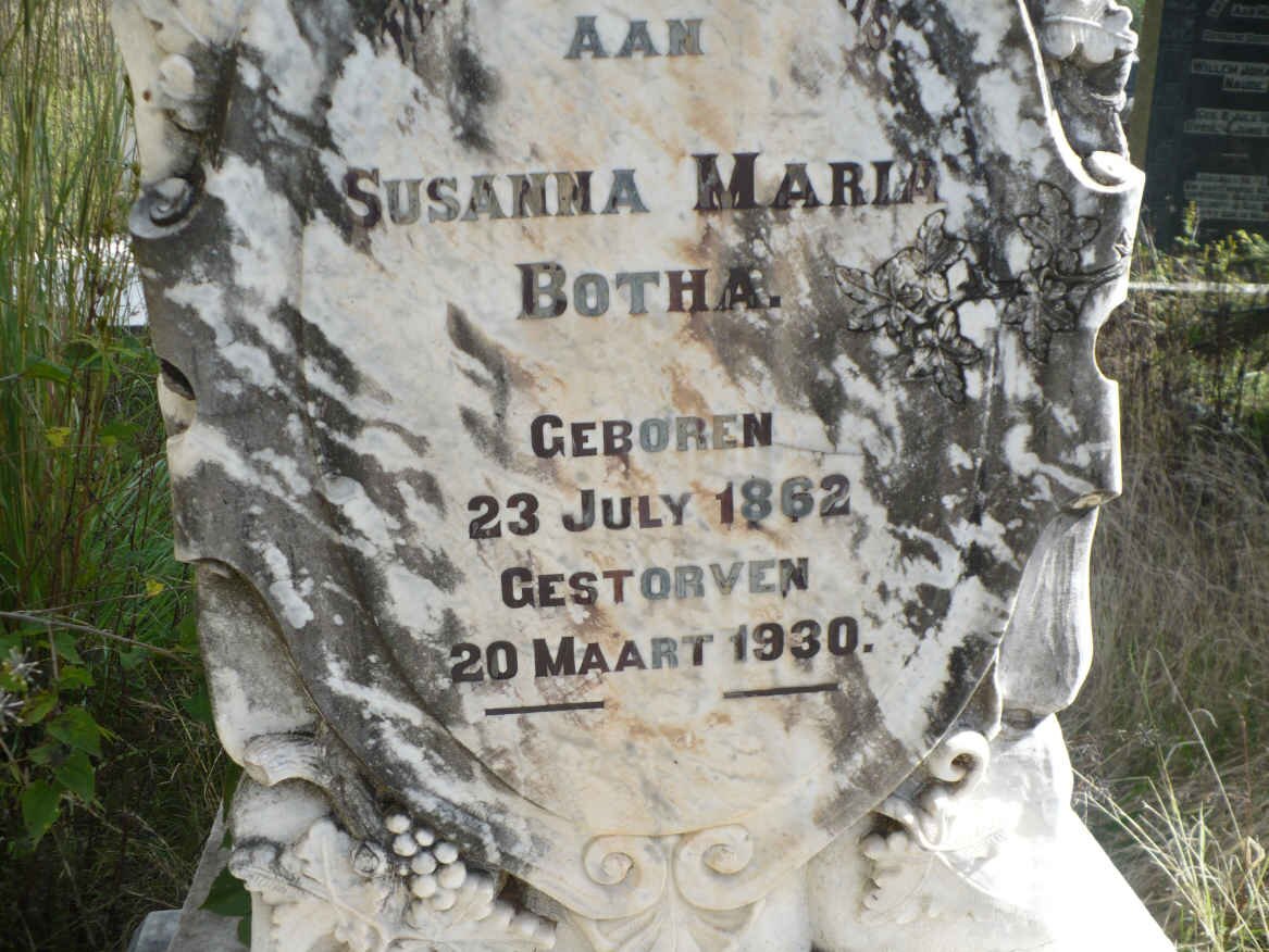 BOTHA Susanna Maria 1862-1930