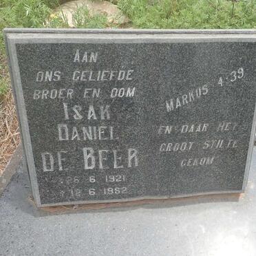 BEER Isak Daniel, de 1921-1982