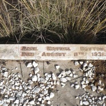 BOYTON Basil Rathill -1931