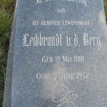 BERG Leibbrandt, v.d. 1881-1952
