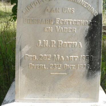 BOTHA J.N.P. 1859-1928
