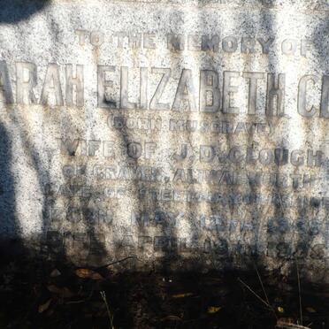 CLOUGH Sarah Elizabeth nee MUSGRAVE 1869-1935