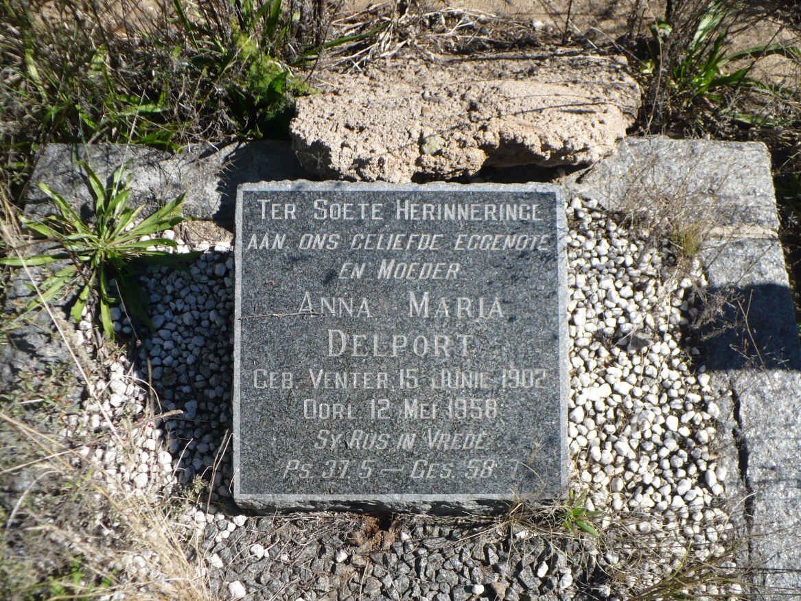 DELPORT Anna Maria nee VENTER 1902-1958