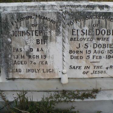DOBIE John Stephen -1945 &amp; Elsie 1867-1940