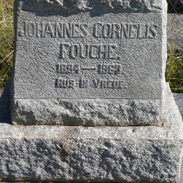 FOUCHE Johannes Cornelis 1894-1963