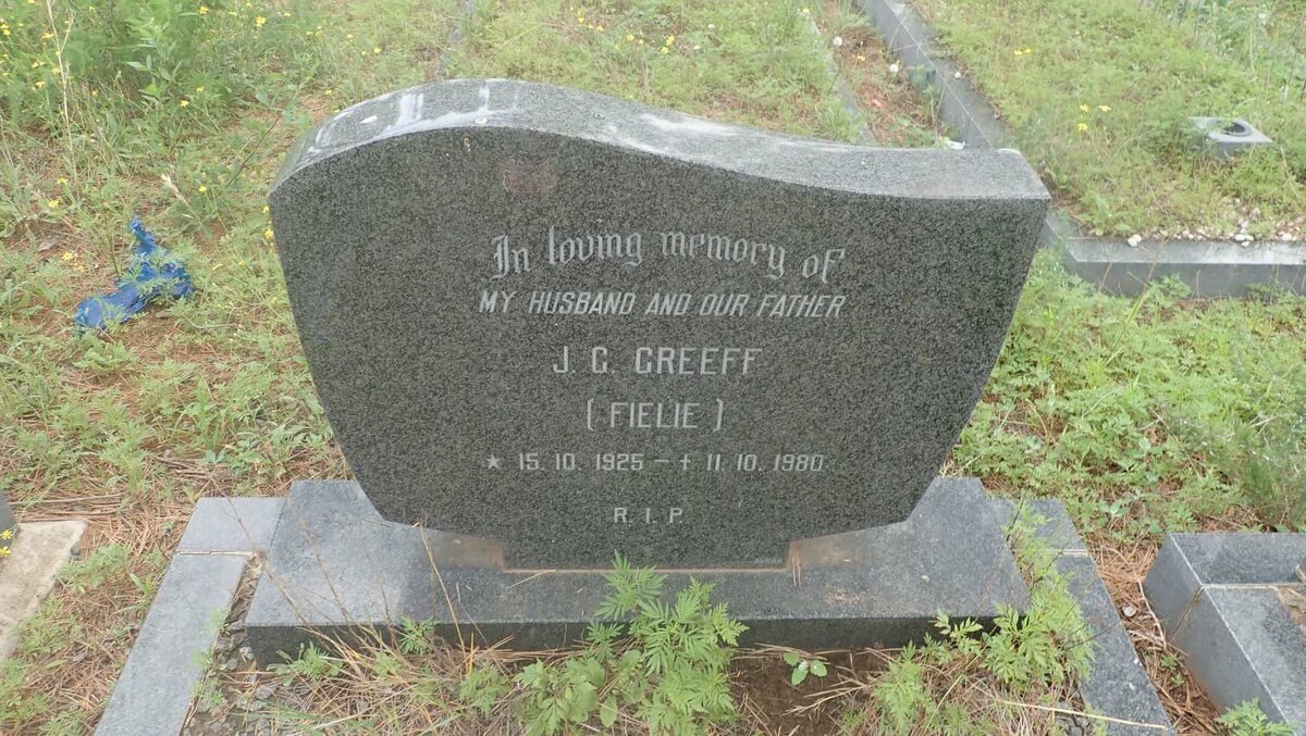 GREEFF J.G. 1925-1980
