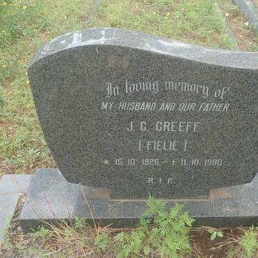 GREEFF J.G. 1925-1980