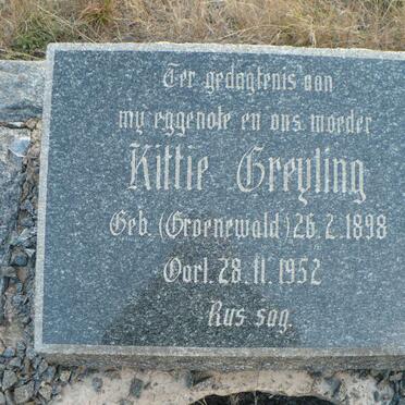 GREYLING Kittie nee GROENEWALD 1898-1952