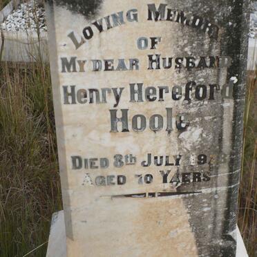 HOOLE Henry Hereford -1928