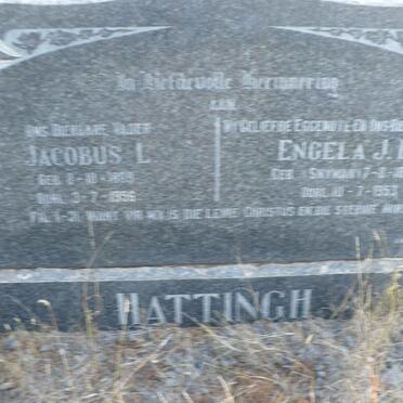 HATTINGH Jacobus L. 1894-1956 &amp; Engela J.L. SNYMAN 1895-1953