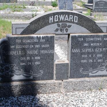 HOWARD Cornelius Naude 1896-1967 &amp; Anna Sophia PEYPER 1898-1993